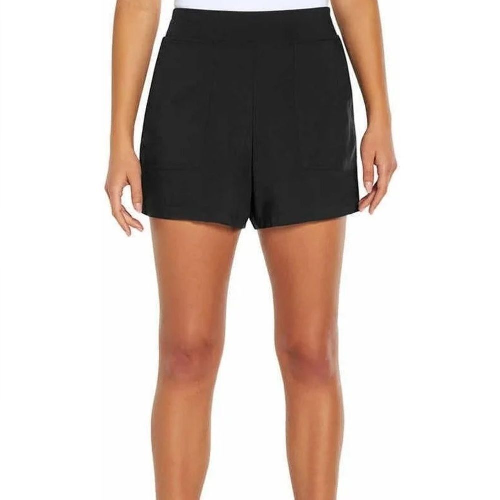 Wildfox Lightweight Black Pull On Rayon Shorts Size XL